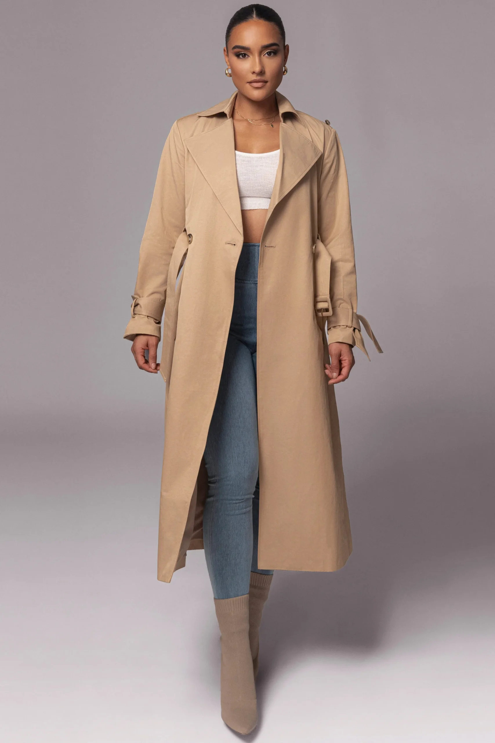 JLUXLABEL Khaki The Classic Trench Coat