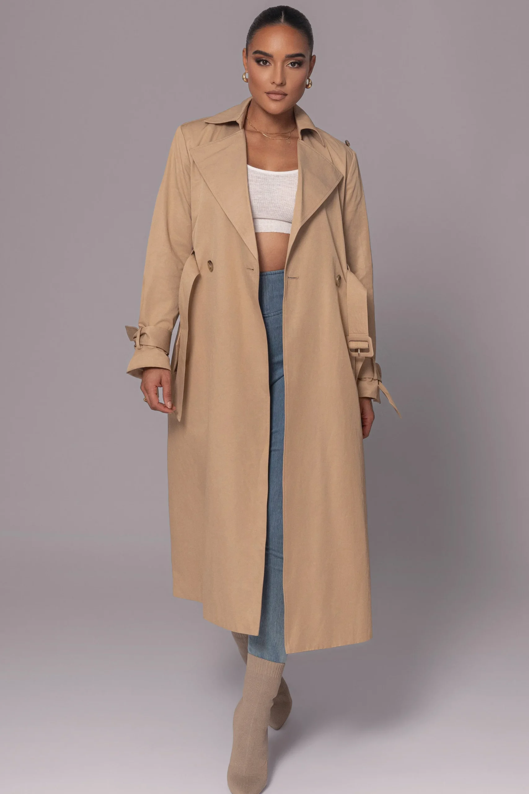 JLUXLABEL Khaki The Classic Trench Coat