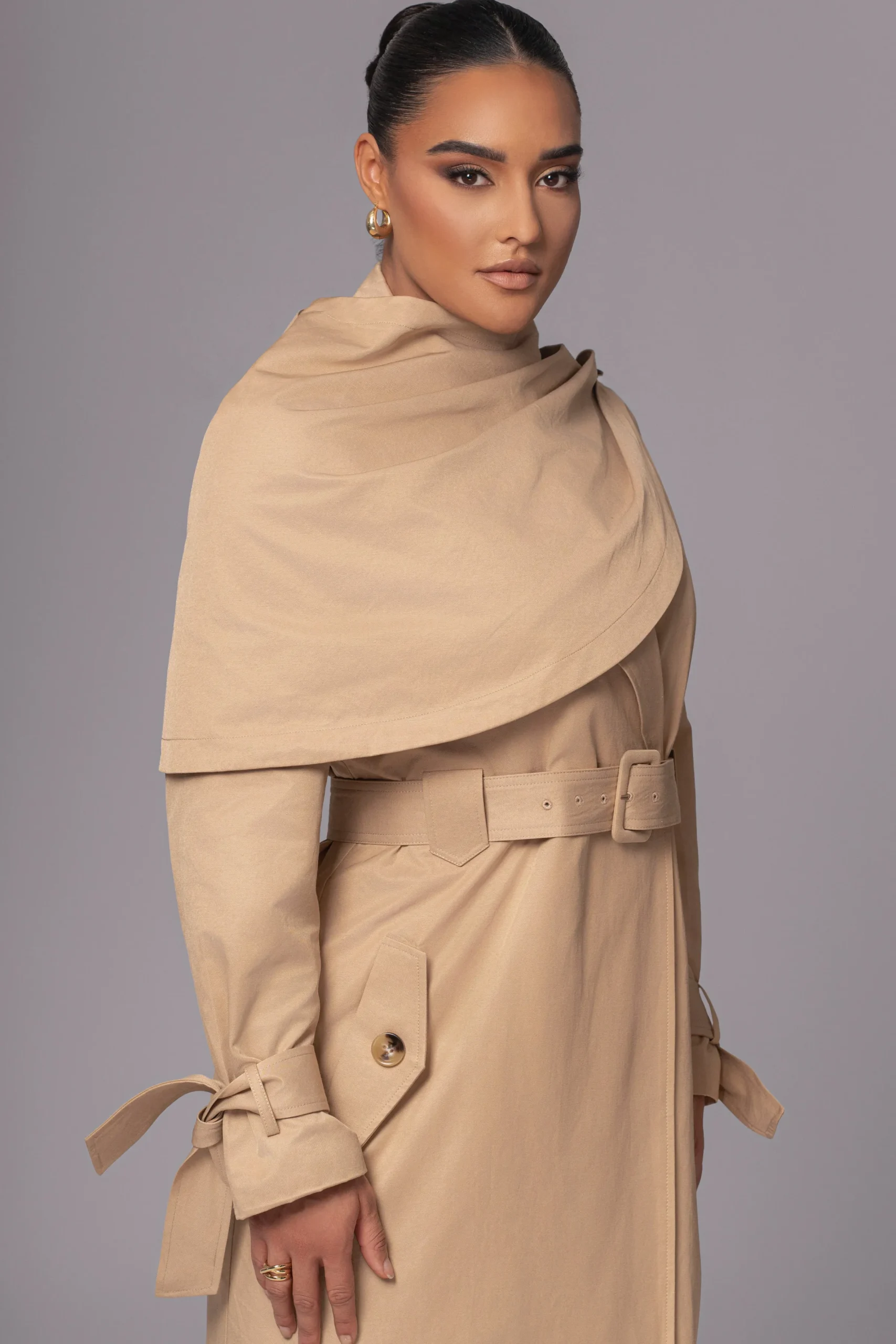 JLUXLABEL Khaki The Classic Trench Coat