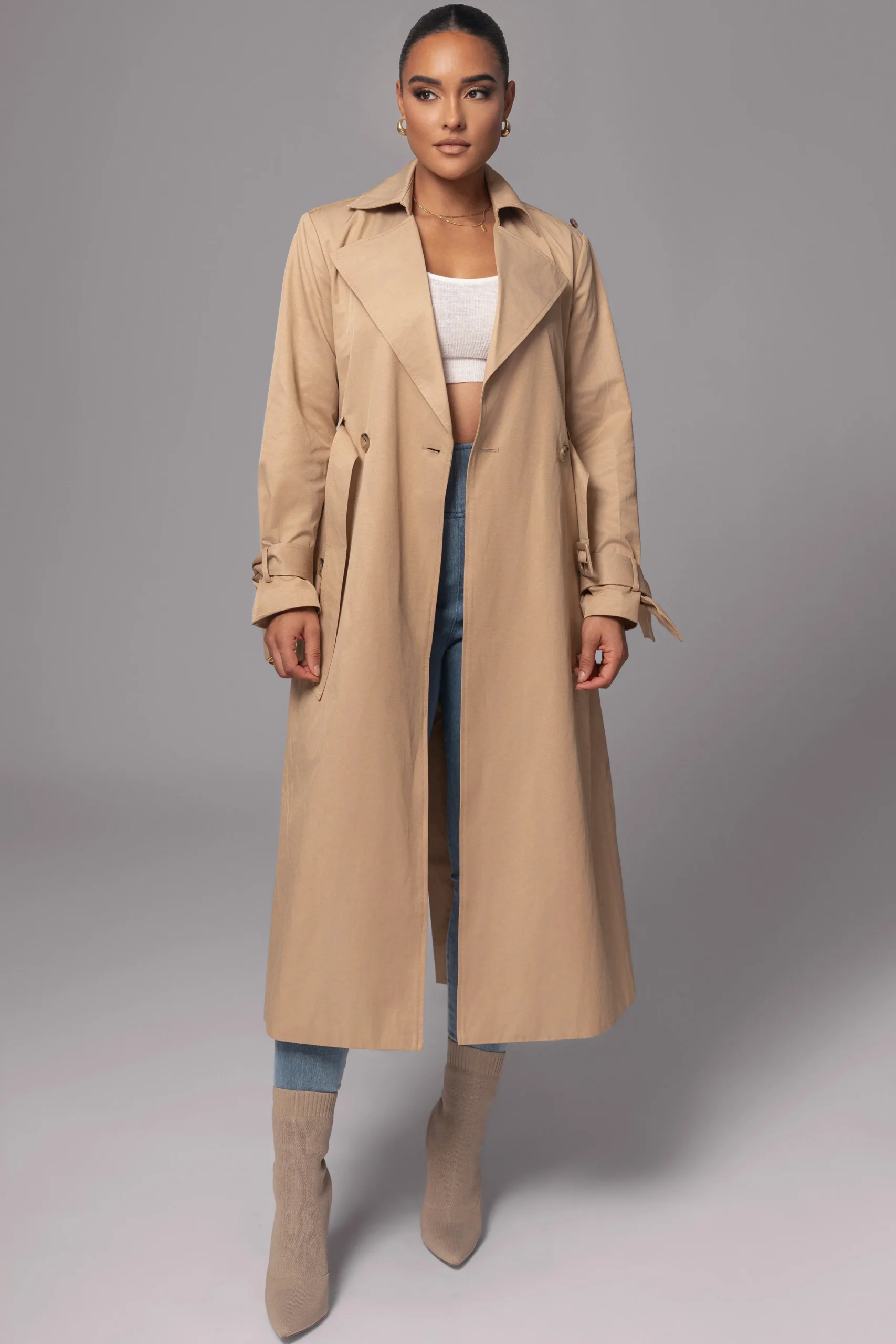 JLUXLABEL Khaki The Classic Trench Coat