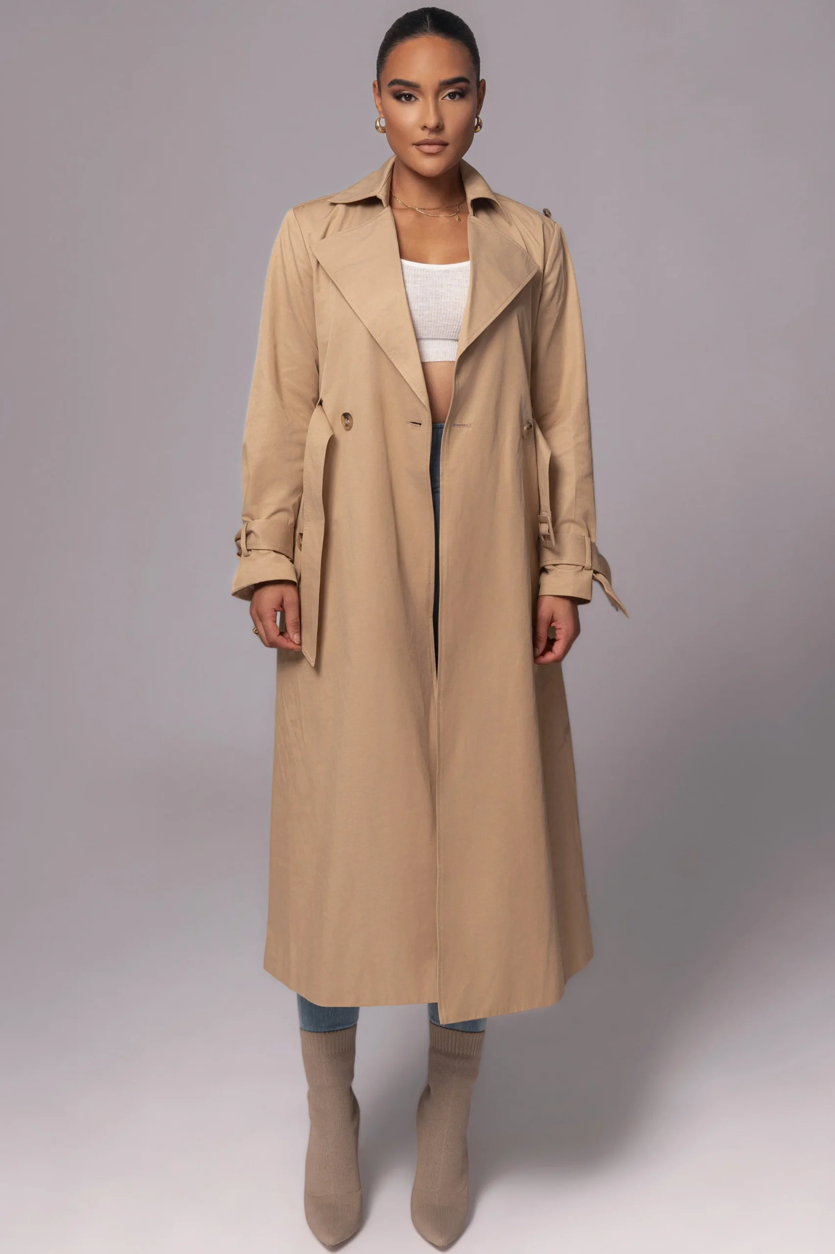 JLUXLABEL Khaki The Classic Trench Coat