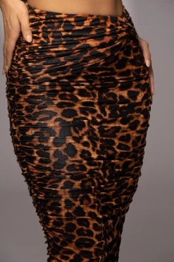 JLUXLABEL Leopard Lead You On Skirt Set