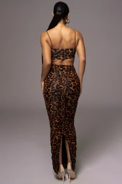 JLUXLABEL Leopard Lead You On Skirt Set