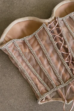 JLUXLABEL Light Limited Edition Rhinestone Crystal Corset