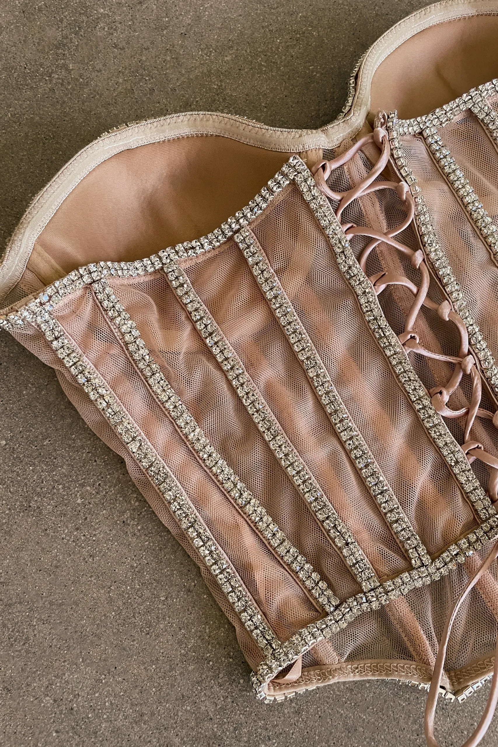 JLUXLABEL Light Limited Edition Rhinestone Crystal Corset