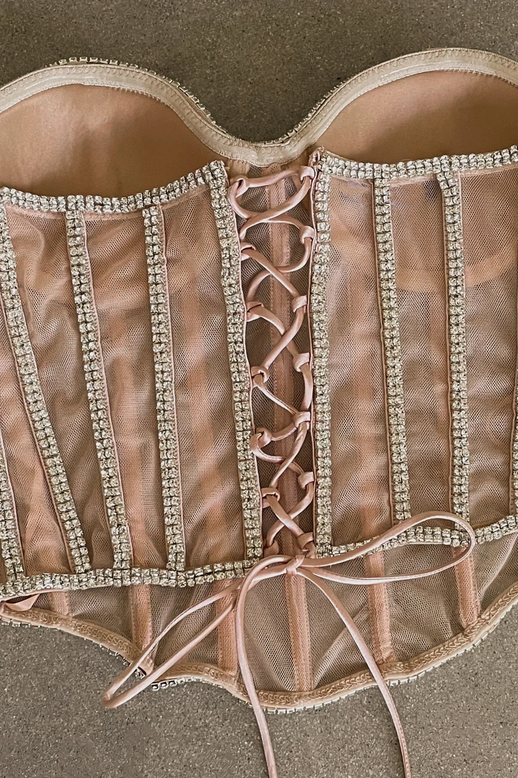 JLUXLABEL Light Limited Edition Rhinestone Crystal Corset