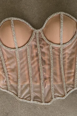 JLUXLABEL Light Limited Edition Rhinestone Crystal Corset