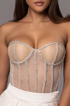 JLUXLABEL Light Limited Edition Rhinestone Crystal Corset