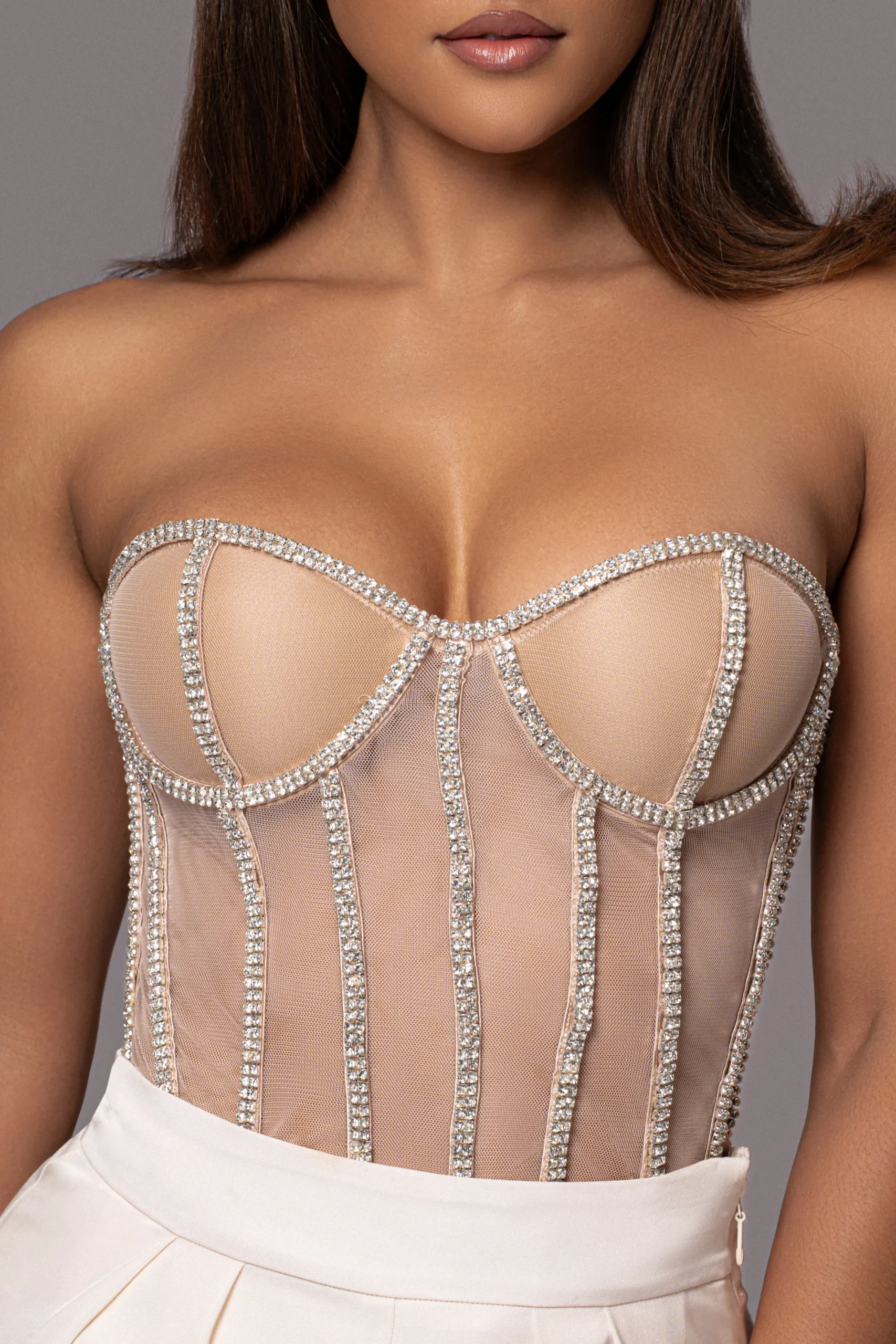 JLUXLABEL Light Limited Edition Rhinestone Crystal Corset