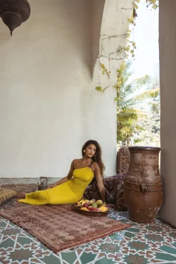 JLUXLABEL Lime Summer In Capri Dress