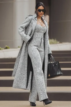 JLUXLABEL Lt. Grey All You Need Tweed Corset