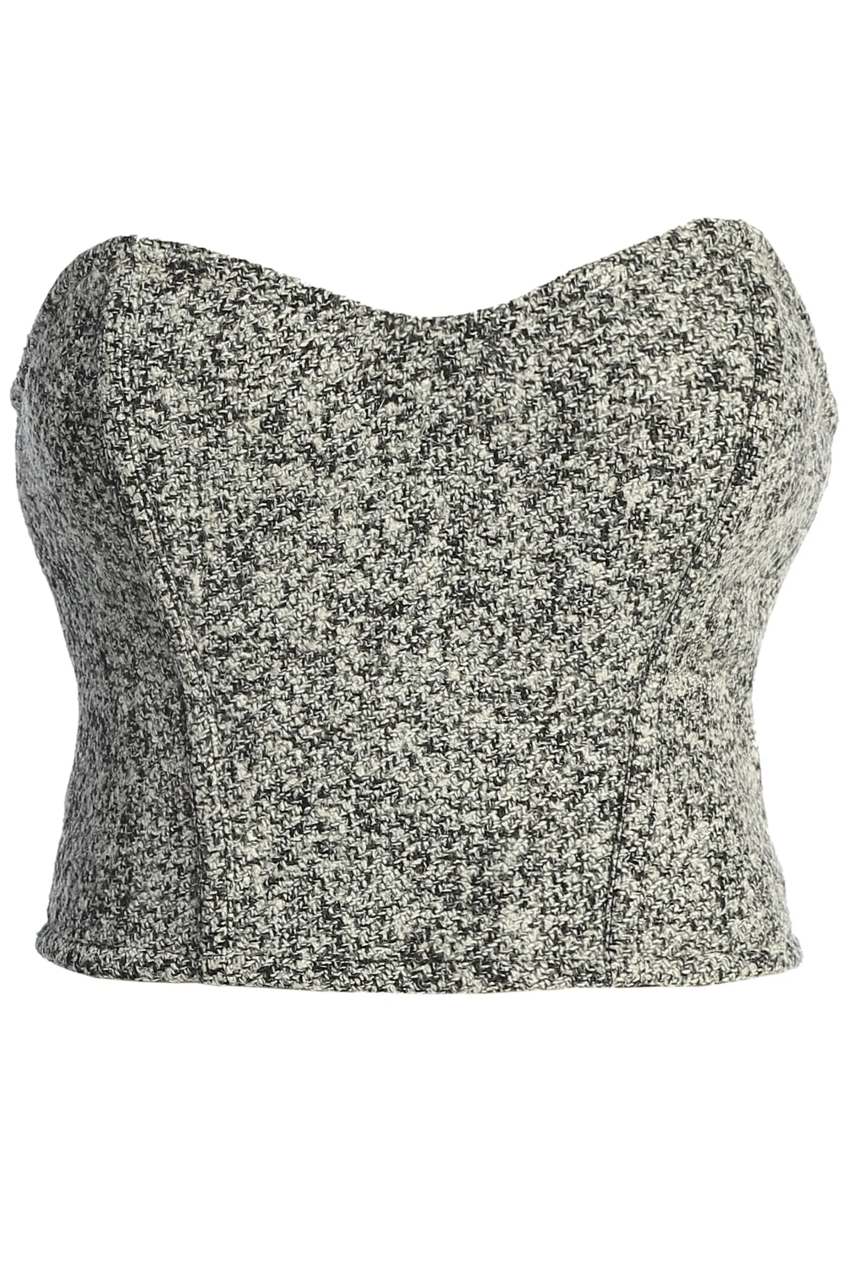 JLUXLABEL Lt. Grey All You Need Tweed Corset