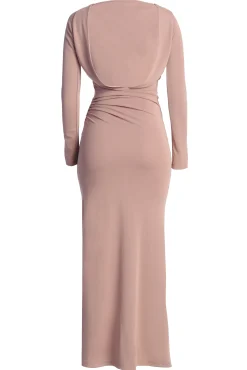 JLUXLABEL Mauve Kathleen Slit Maxi Dress