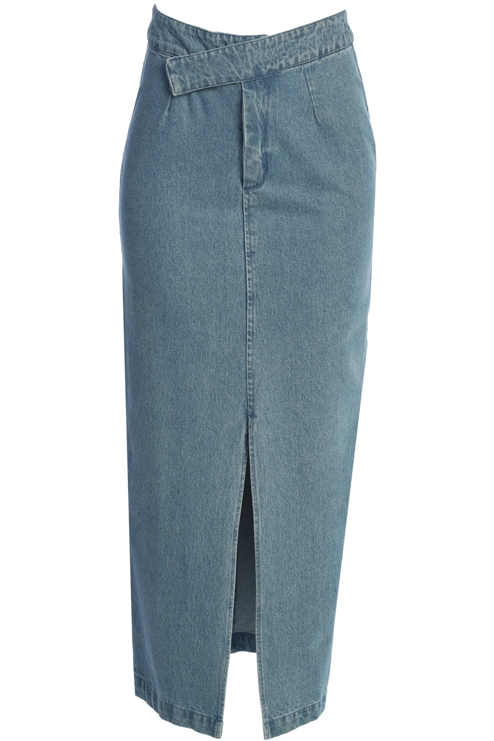 JLUXLABEL Medium Wash Adana Denim Skirt