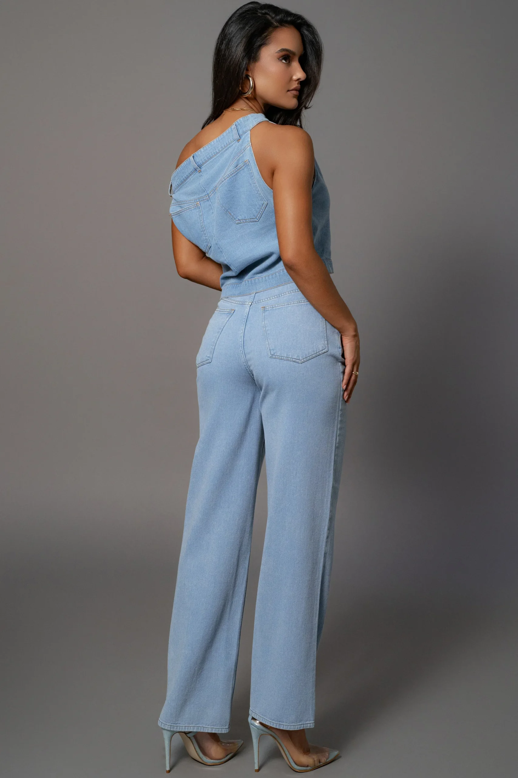 JLUXLABEL Medium Wash Denim Aline Jeans