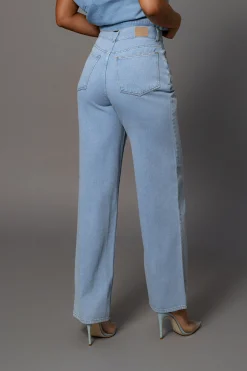 JLUXLABEL Medium Wash Denim Aline Jeans