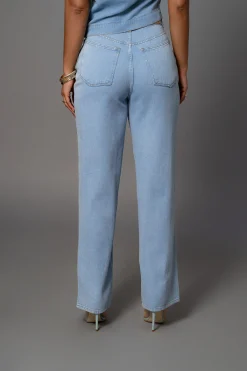 JLUXLABEL Medium Wash Denim Aline Jeans