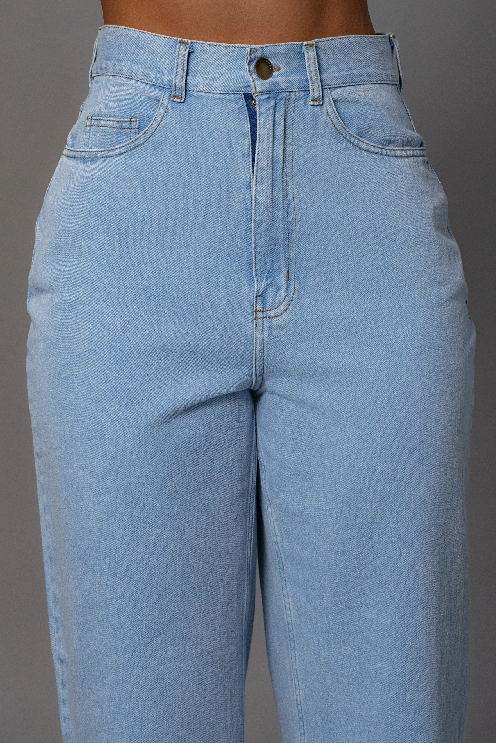 JLUXLABEL Medium Wash Denim Aline Jeans