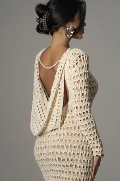JLUXLABEL Milk Serene Wonders Crochet Dress