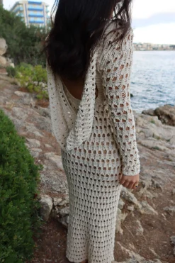 JLUXLABEL Milk Serene Wonders Crochet Dress