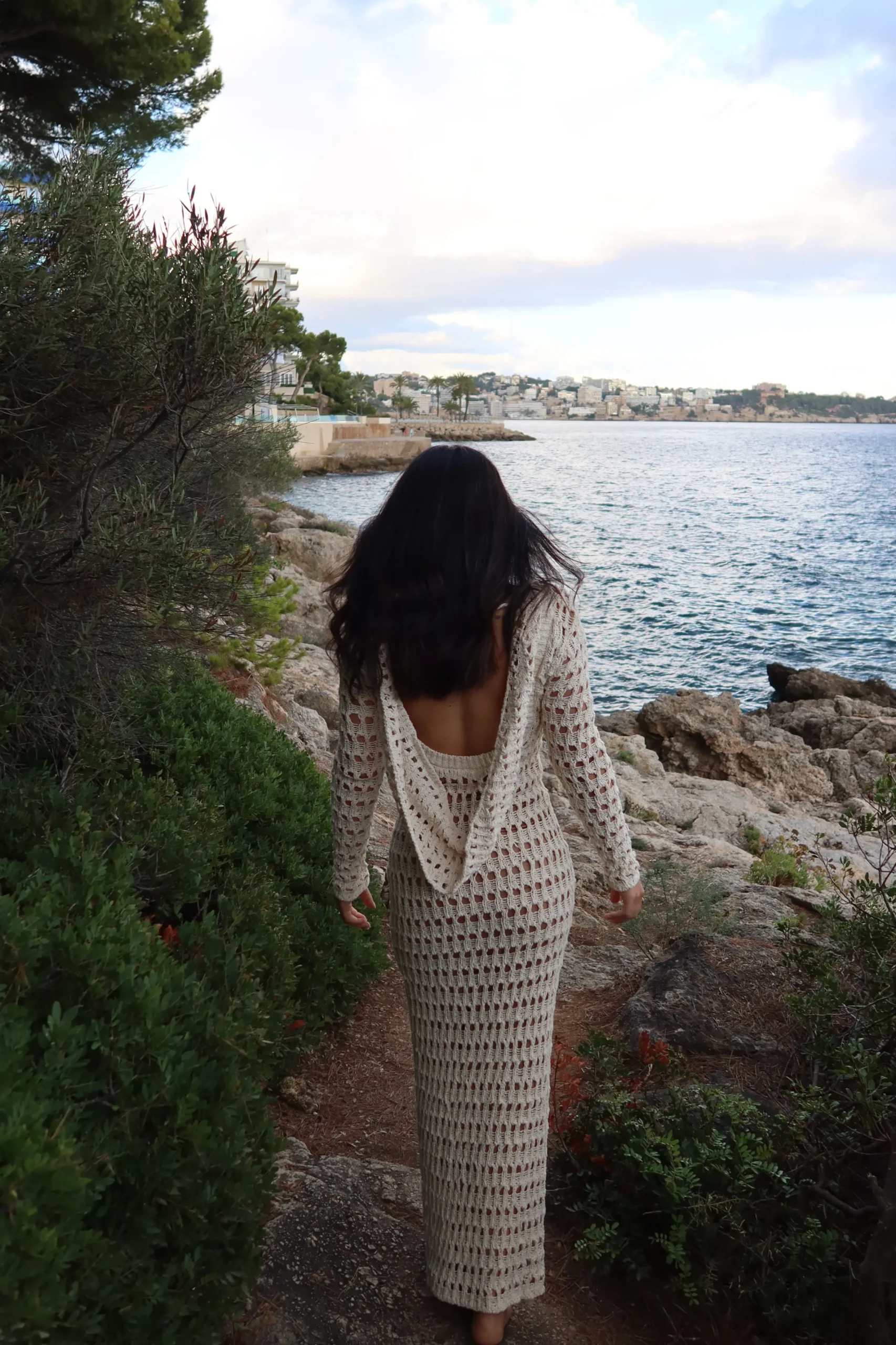 JLUXLABEL Milk Serene Wonders Crochet Dress