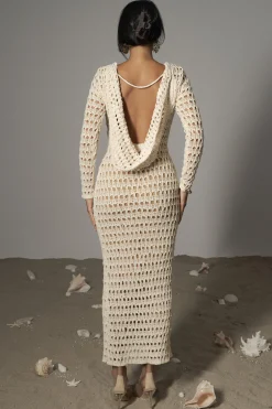 JLUXLABEL Milk Serene Wonders Crochet Dress