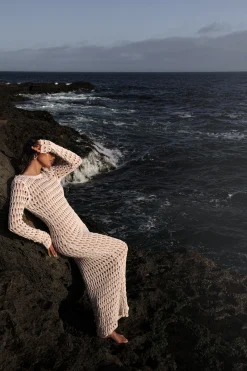 JLUXLABEL Milk Serene Wonders Crochet Dress