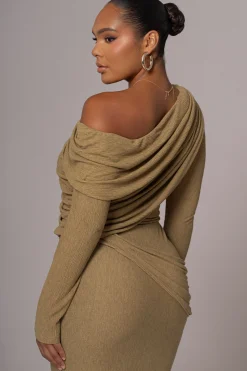 JLUXLABEL Moss Textured One Shoulder Bodysuit