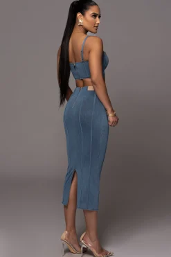JLUXLABEL NAT LIV x Denim Eliana Skirt Set