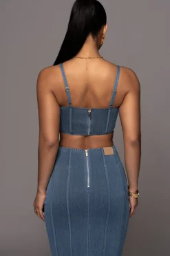 JLUXLABEL NAT LIV x Denim Eliana Skirt Set