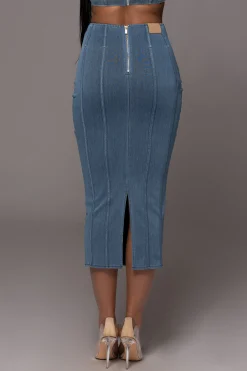 JLUXLABEL NAT LIV x Denim Eliana Skirt Set