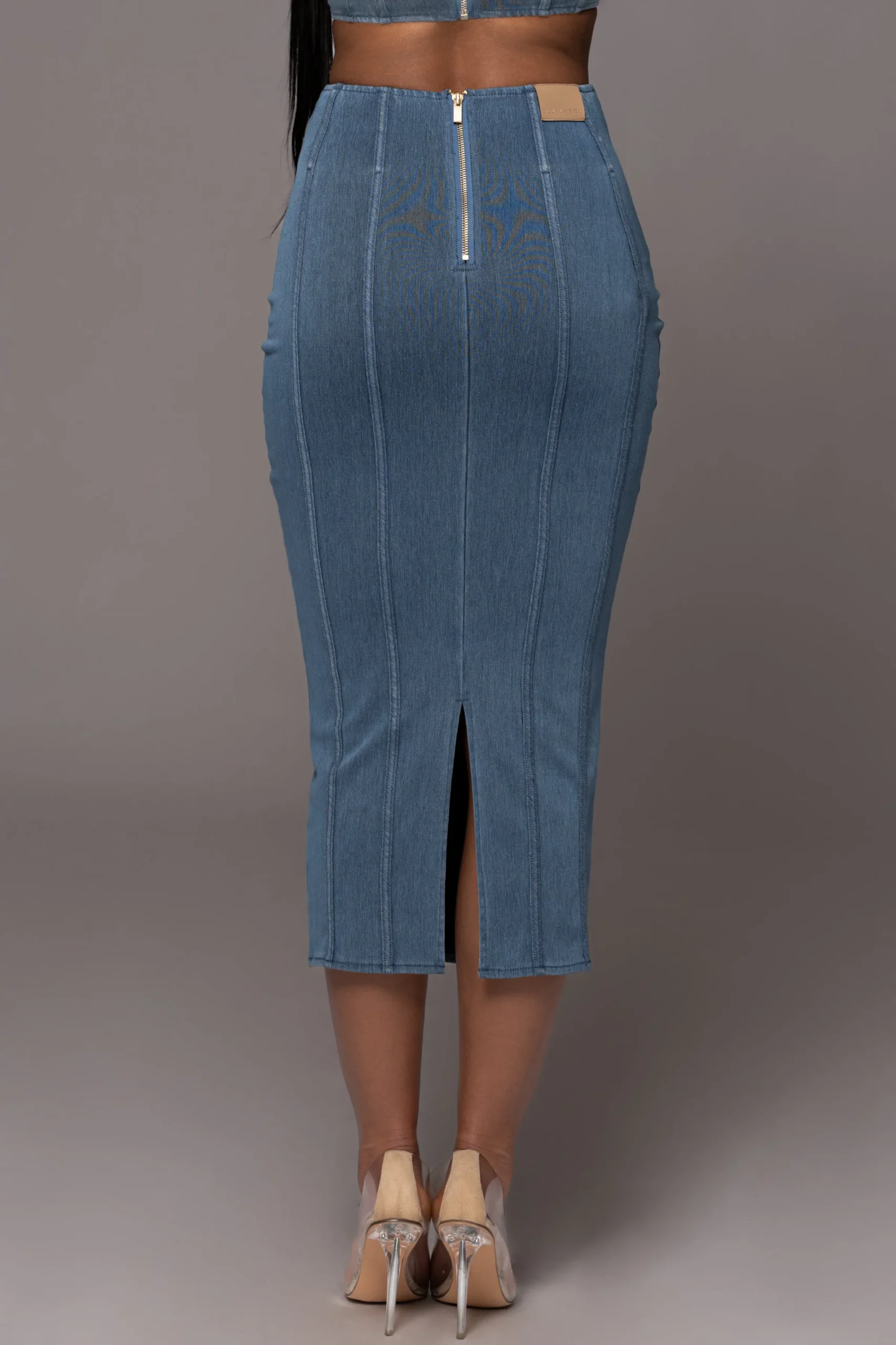 JLUXLABEL NAT LIV x Denim Eliana Skirt Set