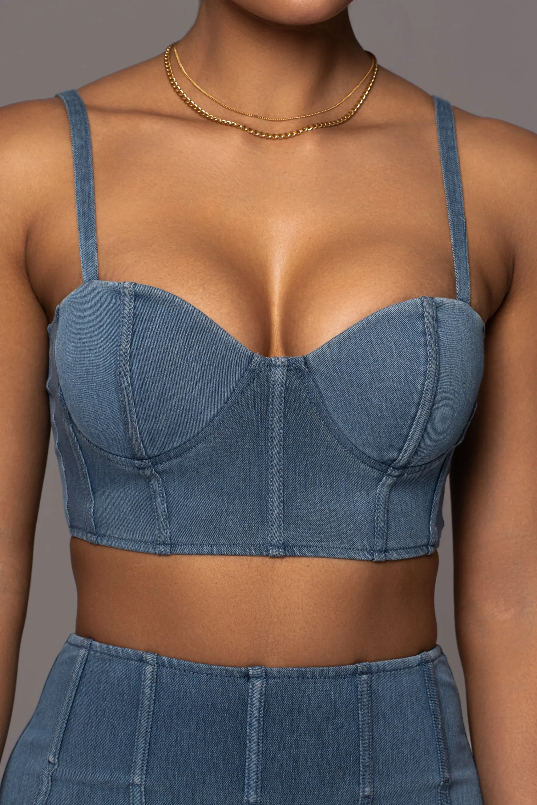 JLUXLABEL NAT LIV x Denim Eliana Skirt Set