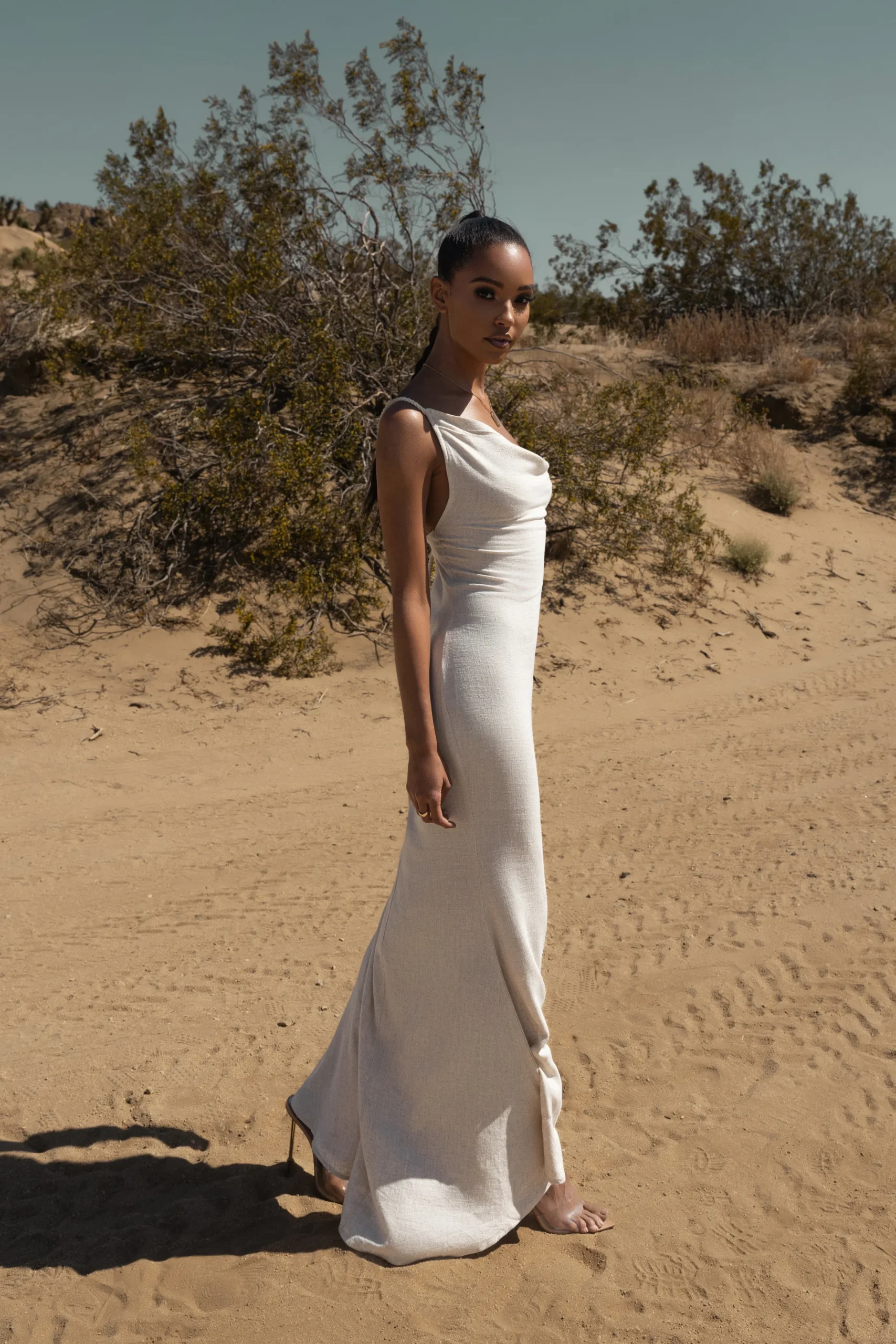 JLUXLABEL Natural Adventure Awaits Linen Maxi Dress