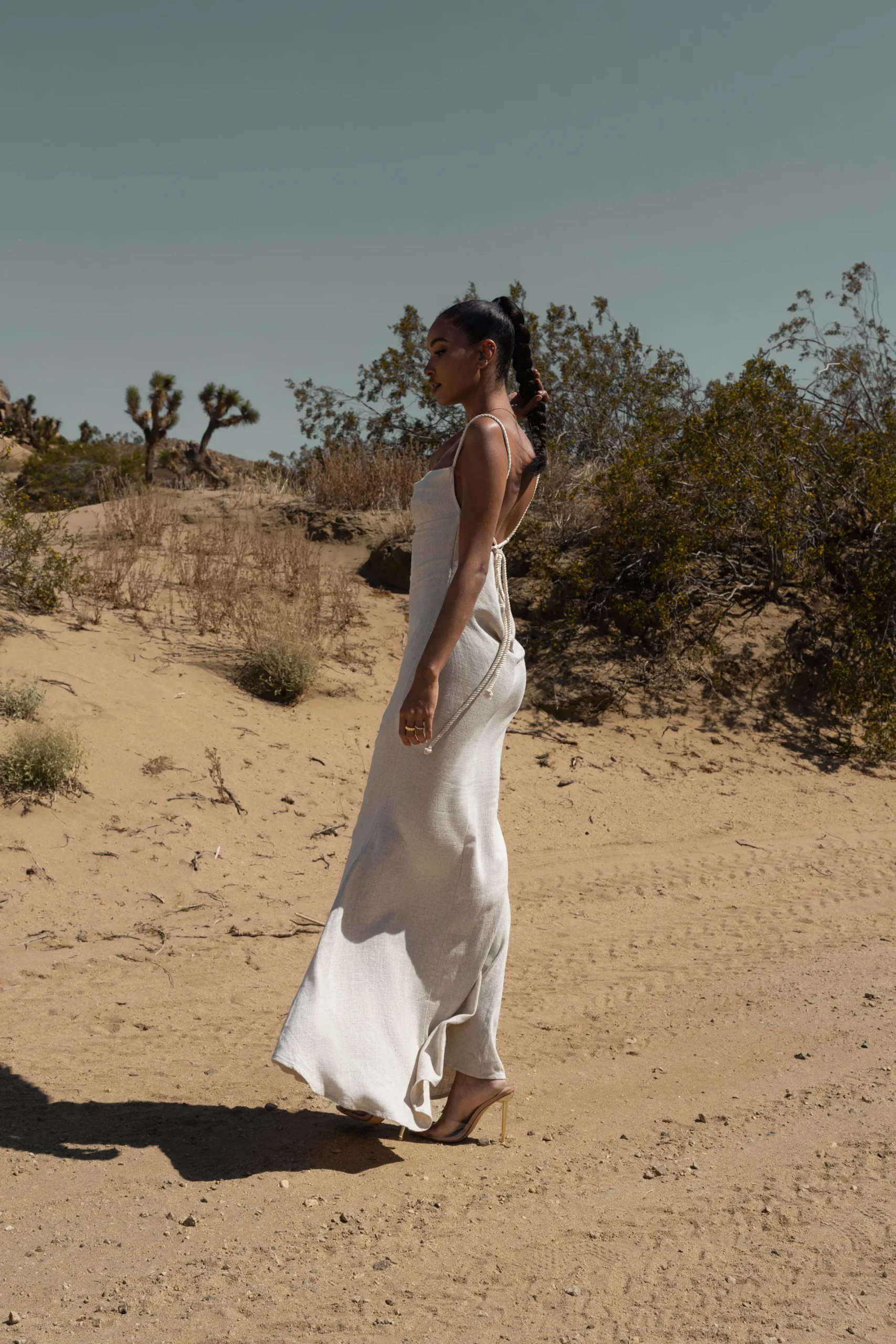 JLUXLABEL Natural Adventure Awaits Linen Maxi Dress