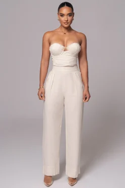 JLUXLABEL Natural Arielle Bustier Top