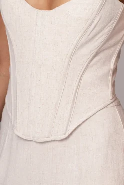 JLUXLABEL Natural Beyond The Sea Linen Corset