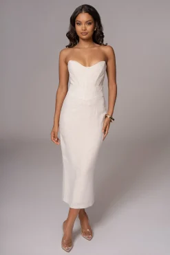 JLUXLABEL Natural Coastland Linen Skirt