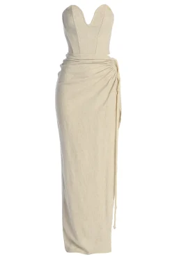 JLUXLABEL Natural Destination Linen Skirt Set