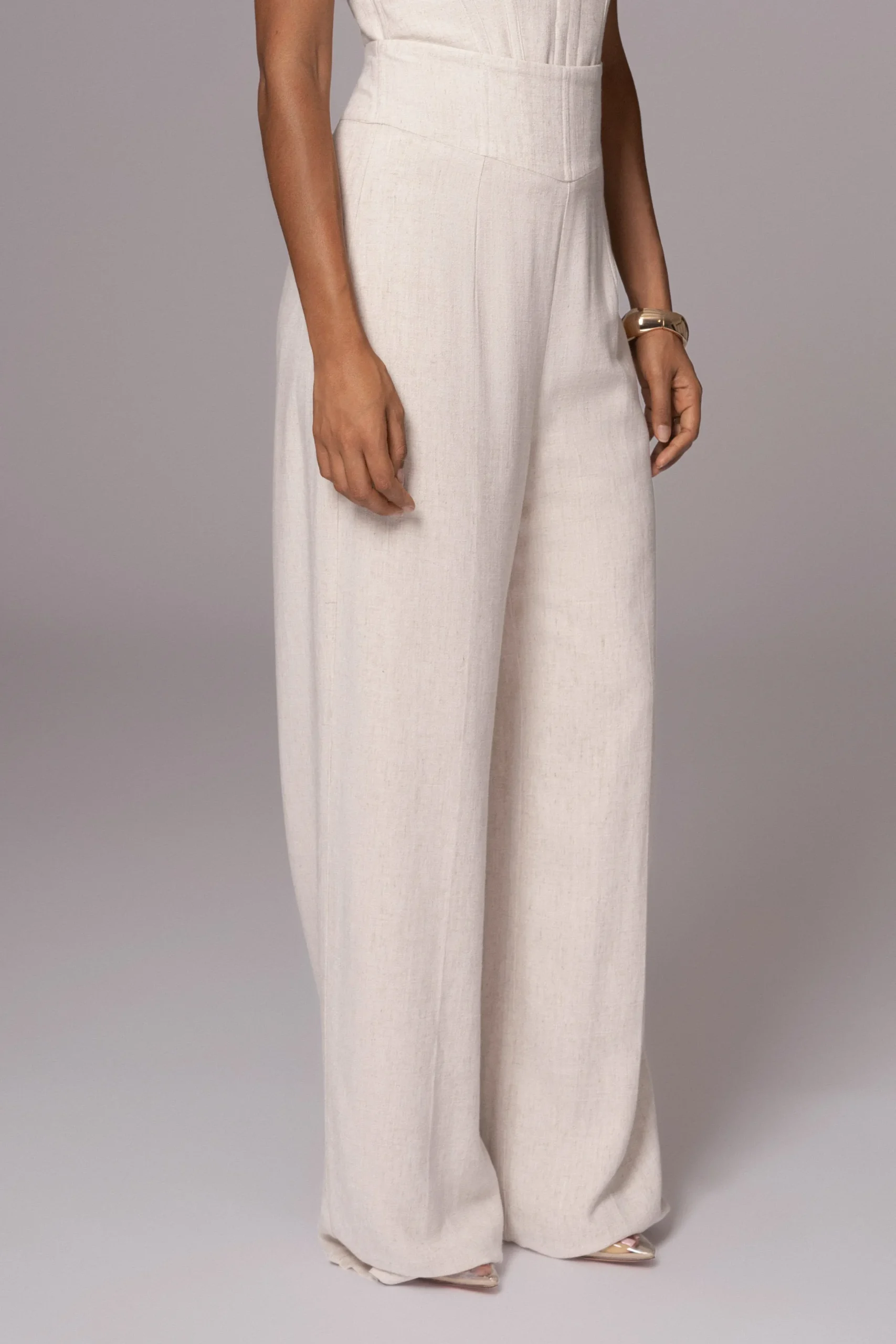 JLUXLABEL Natural Explorer Linen Pants