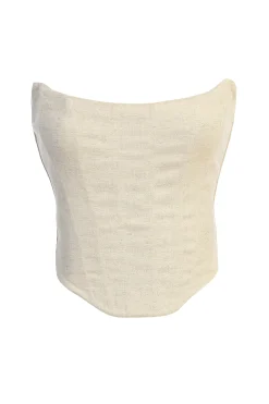 JLUXLABEL Natural Fenix Reversible Linen Corset