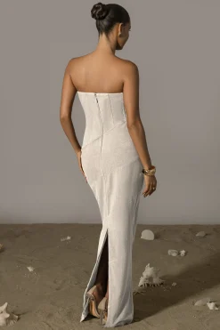 JLUXLABEL Natural Journey Linen Maxi Dress