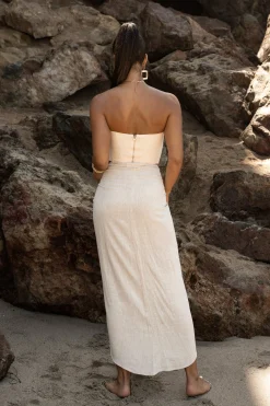 JLUXLABEL Natural SAYLOR LINEN SARONG