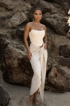 JLUXLABEL Natural SAYLOR LINEN SARONG