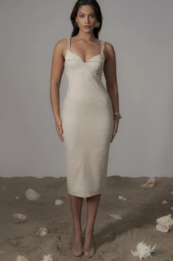 JLUXLABEL Natural Secret Hideout Linen Dress