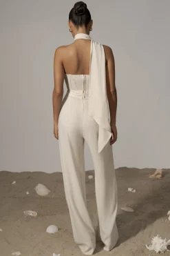 JLUXLABEL Natural Villa Views Linen Trousers