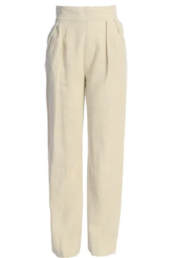 JLUXLABEL Natural Villa Views Linen Trousers