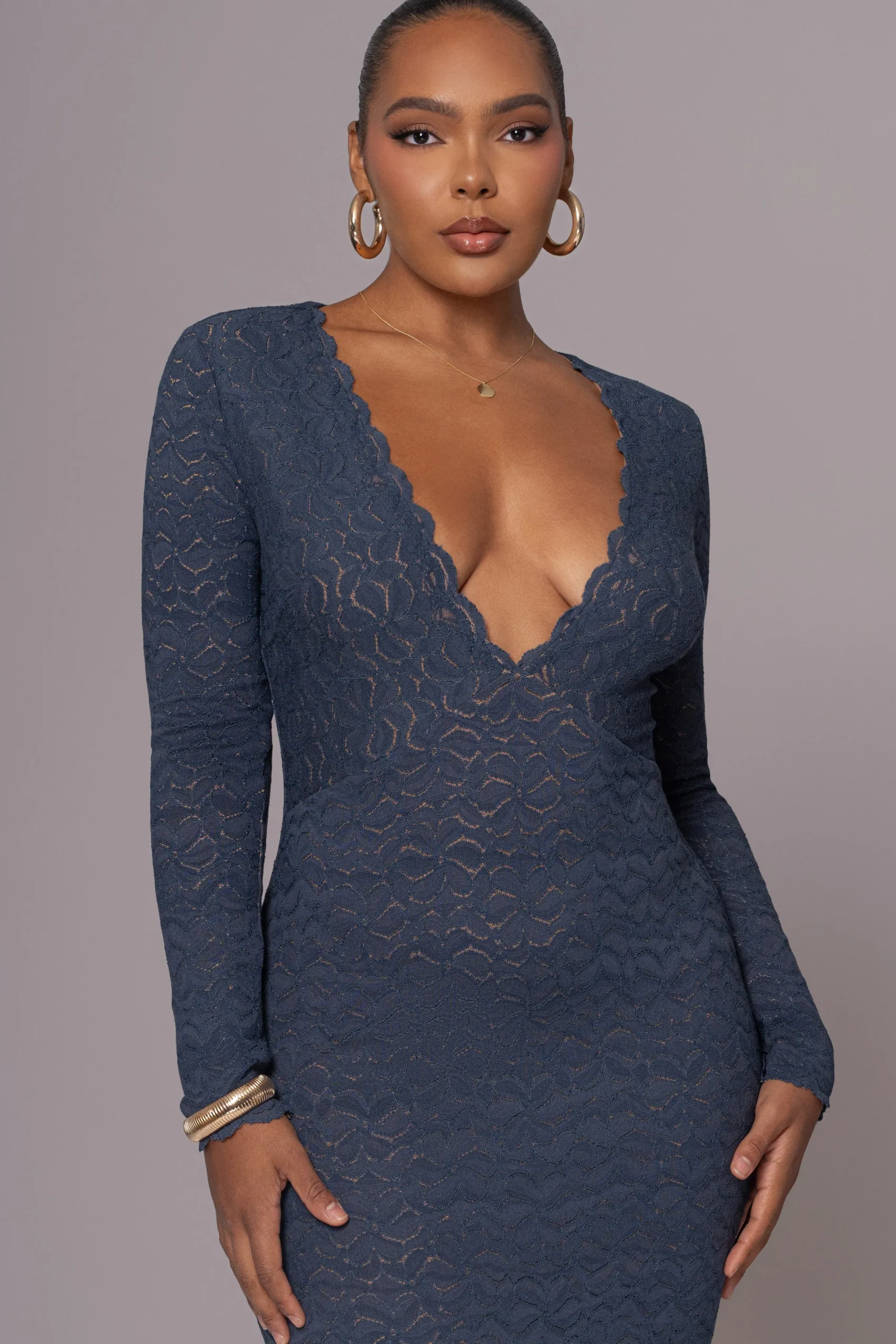 JLUXLABEL Navy Reunited Maxi Dress