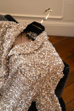 JLUXLABEL Nixie Sequin Oversized Blazer