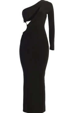 JLUXLABEL Noir Jorgia Keyhole Dress